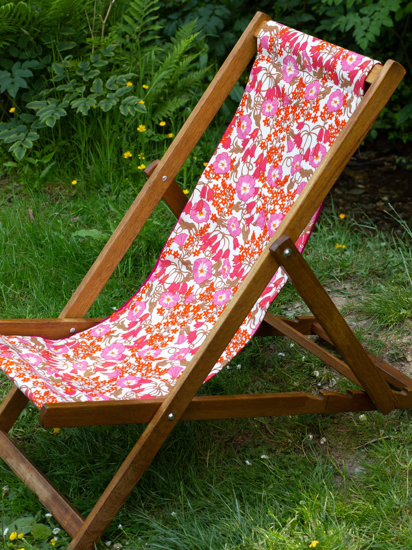 Deckchair - ‘Arden’ Floral - Pink