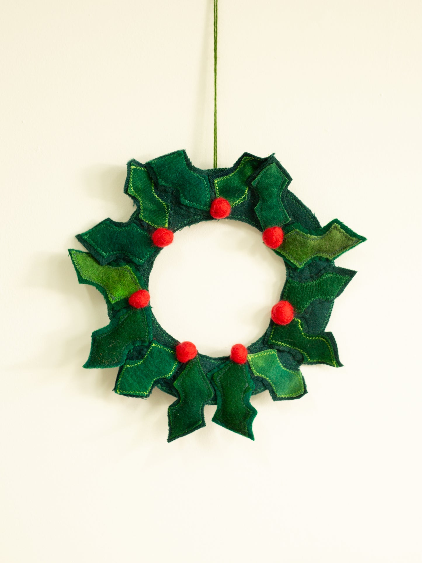 Woolly Holly Wreath - Holly