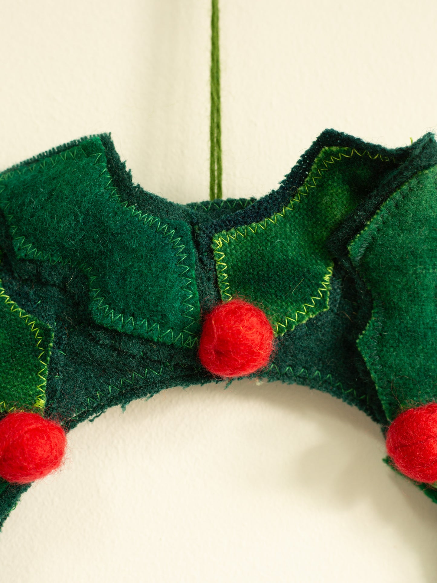 Woolly Holly Wreath - Holly