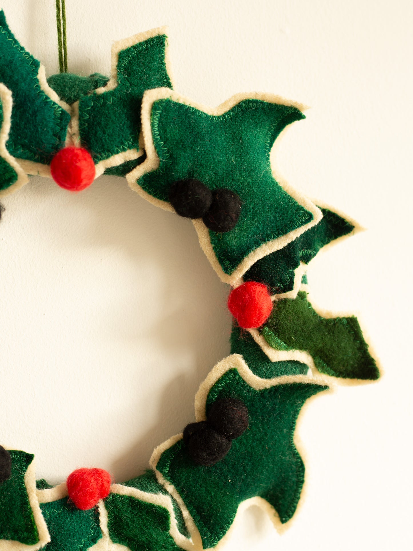 Woolly Holly Wreath - Holly & Ivy