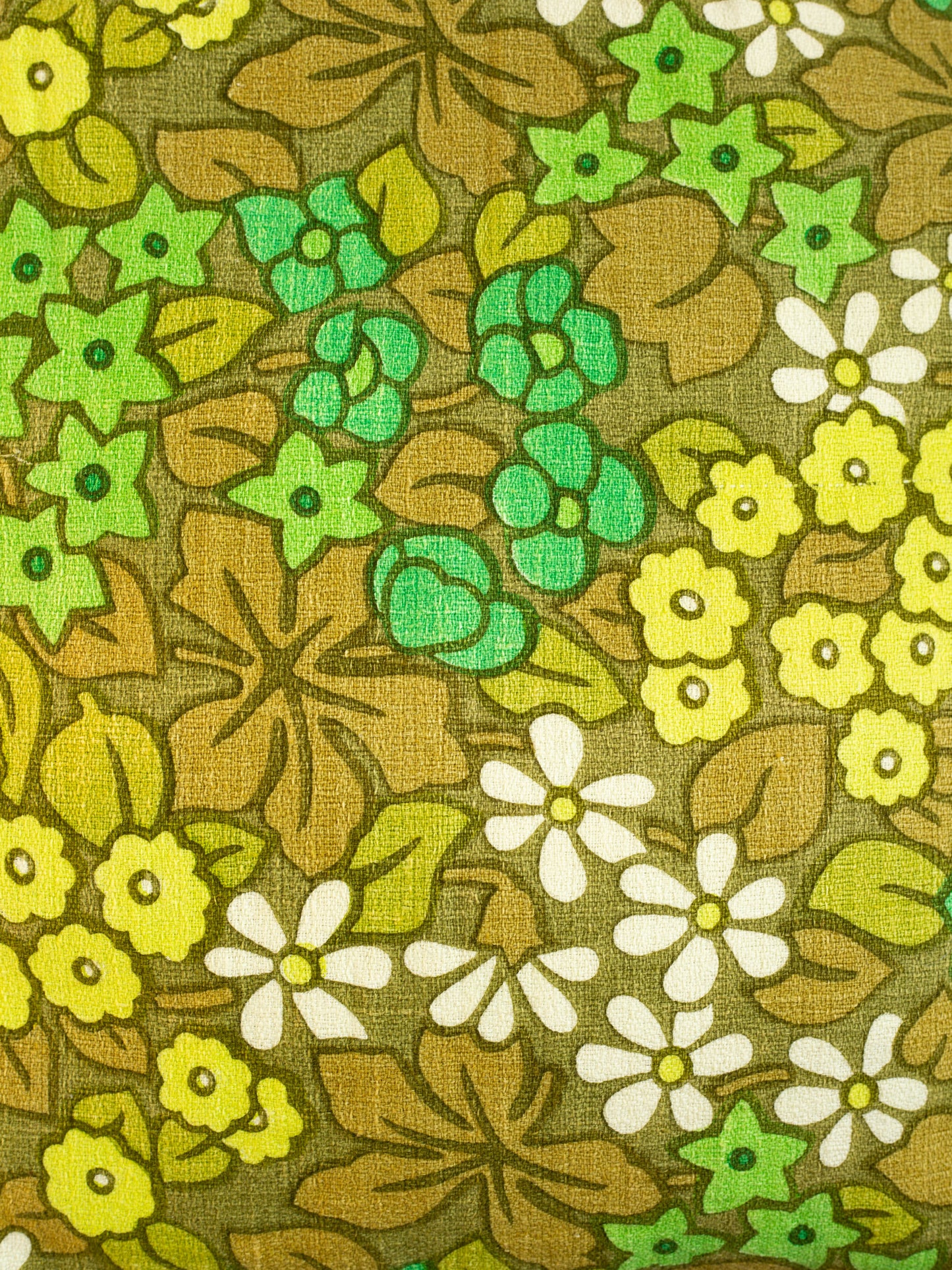 Floral Cushion - Green