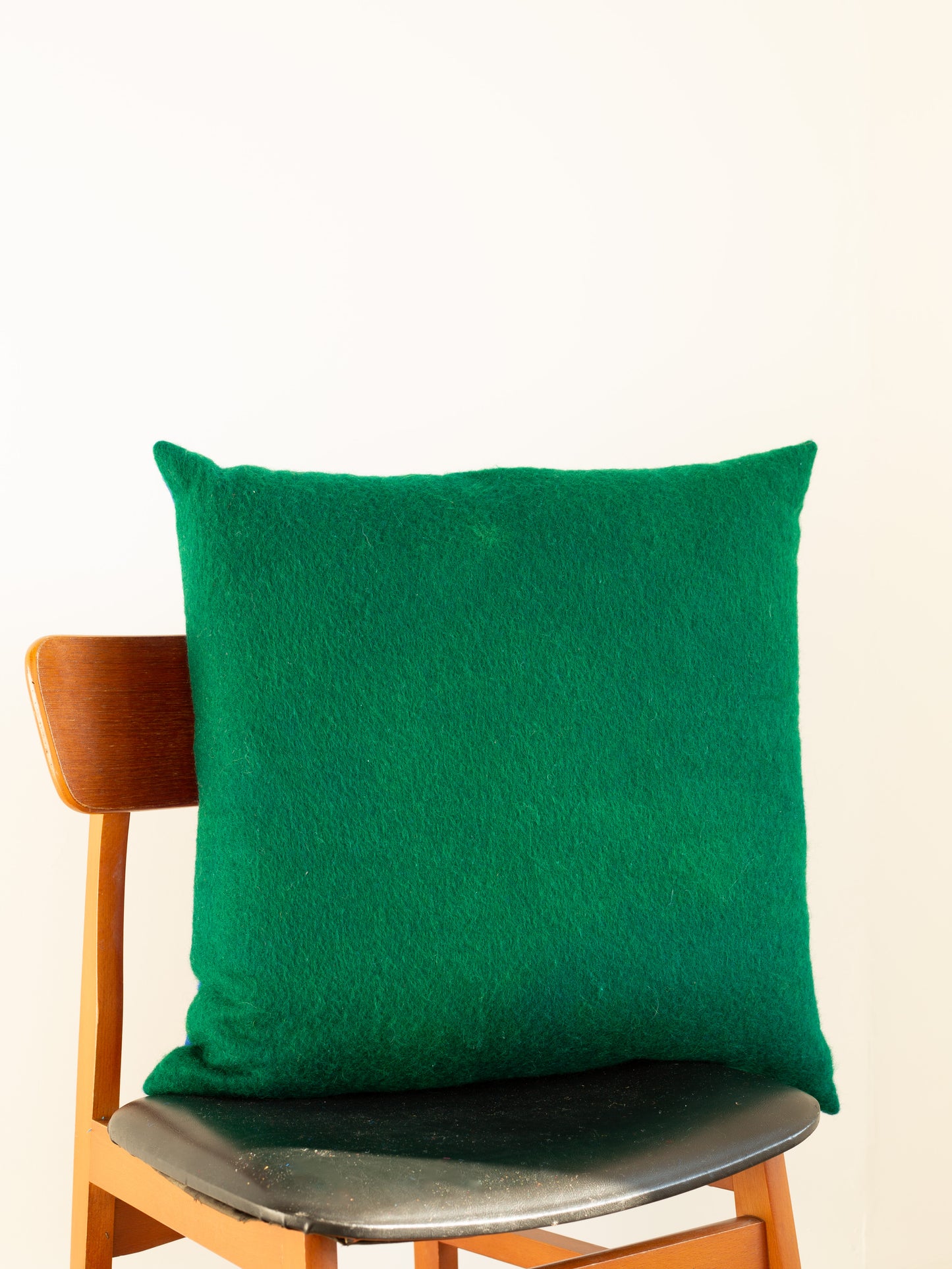 Wool Cushion - Hand-dyed Vintage Wool - Greens