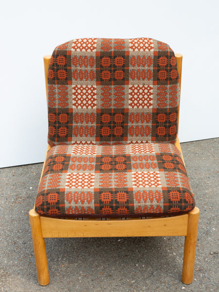 Ercol Blonde 747 Lounge Chair - Welsh Tapestry - Browns