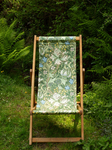 Deckchair - William Morris Flowers - Green