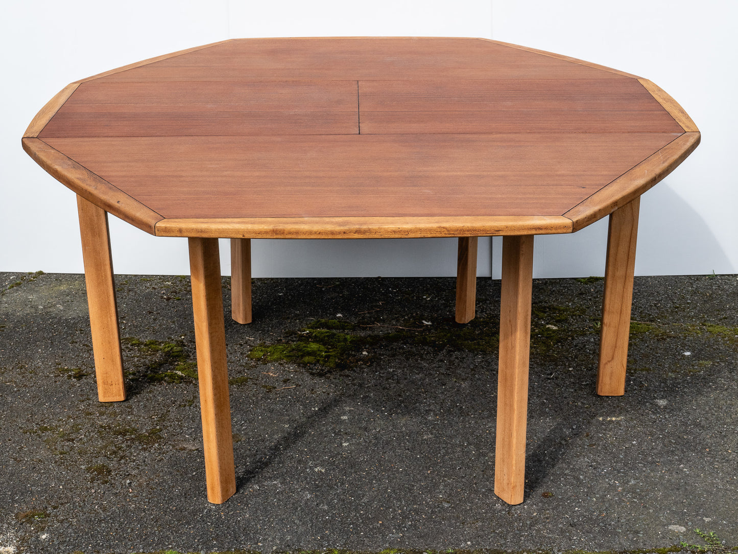 Midcentury 1970's Teak Extending Dining Table - Hexagonal