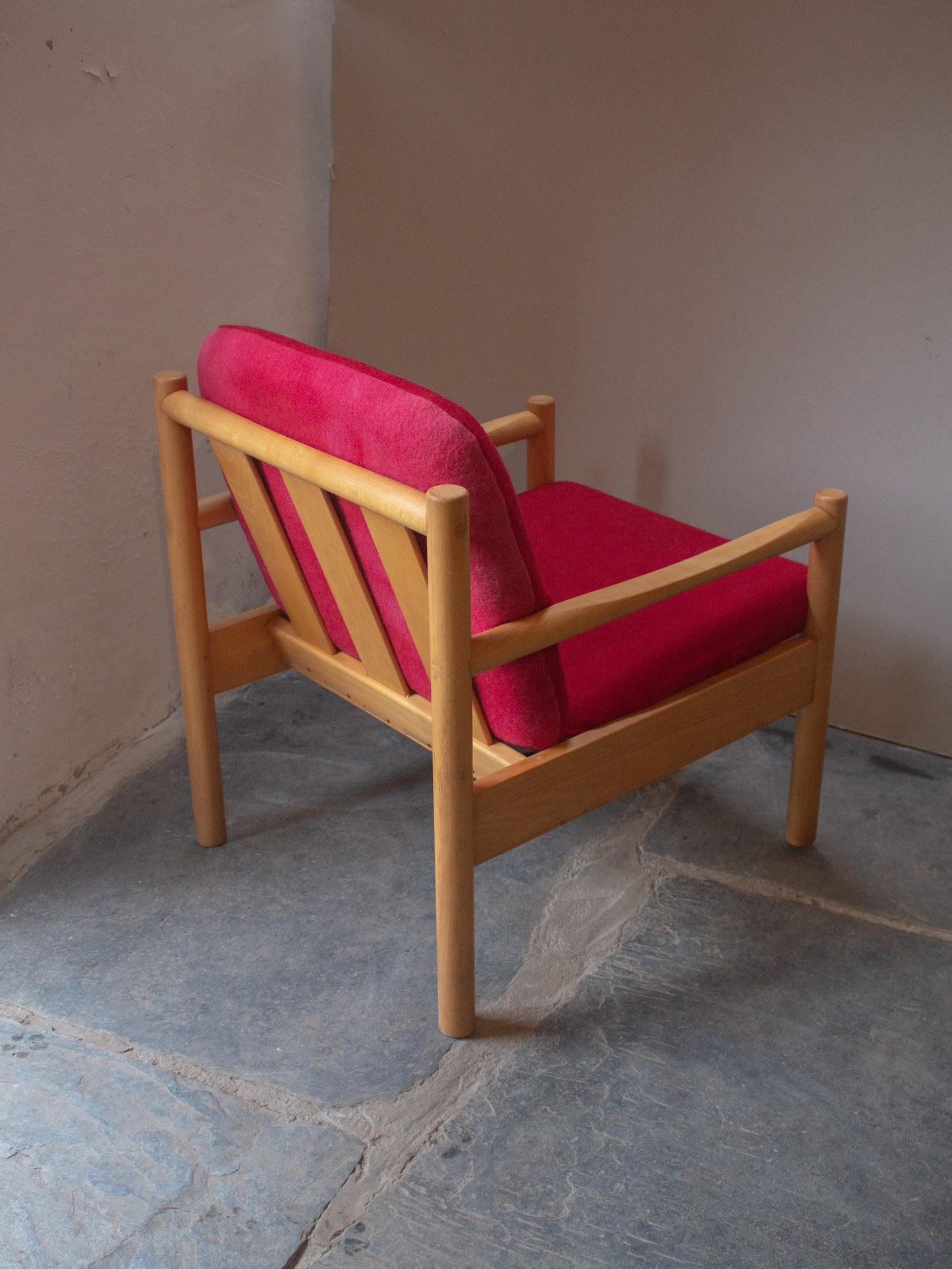 Ercol Modular 749 Lounge Chair - Fully Restored - Pink