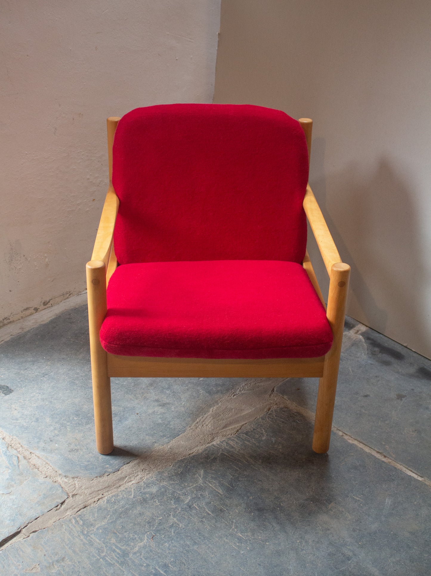 Ercol Modular 749 Lounge Chair - Fully Restored - Pink