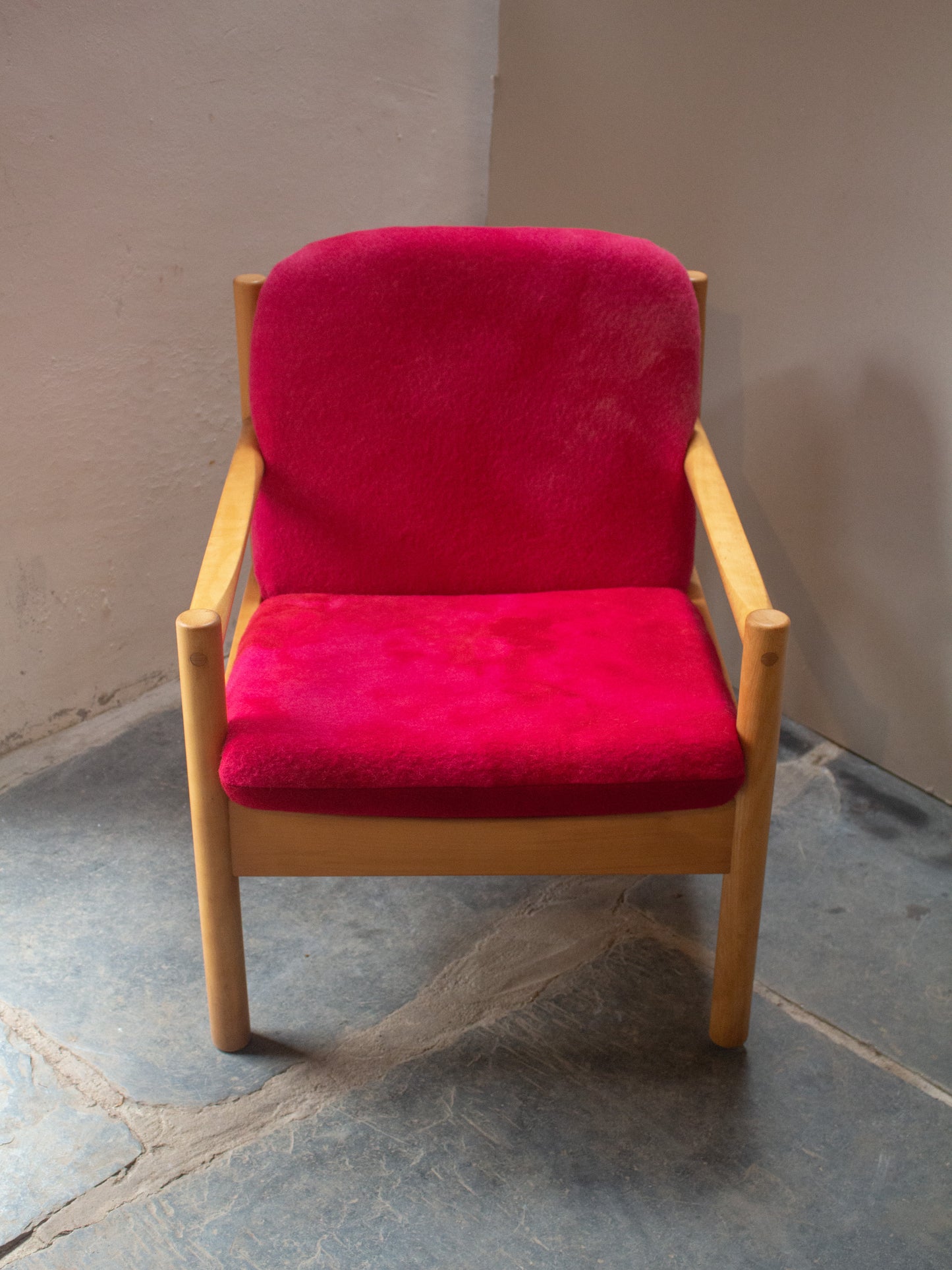 Ercol Modular 749 Lounge Chair - Fully Restored - Pink