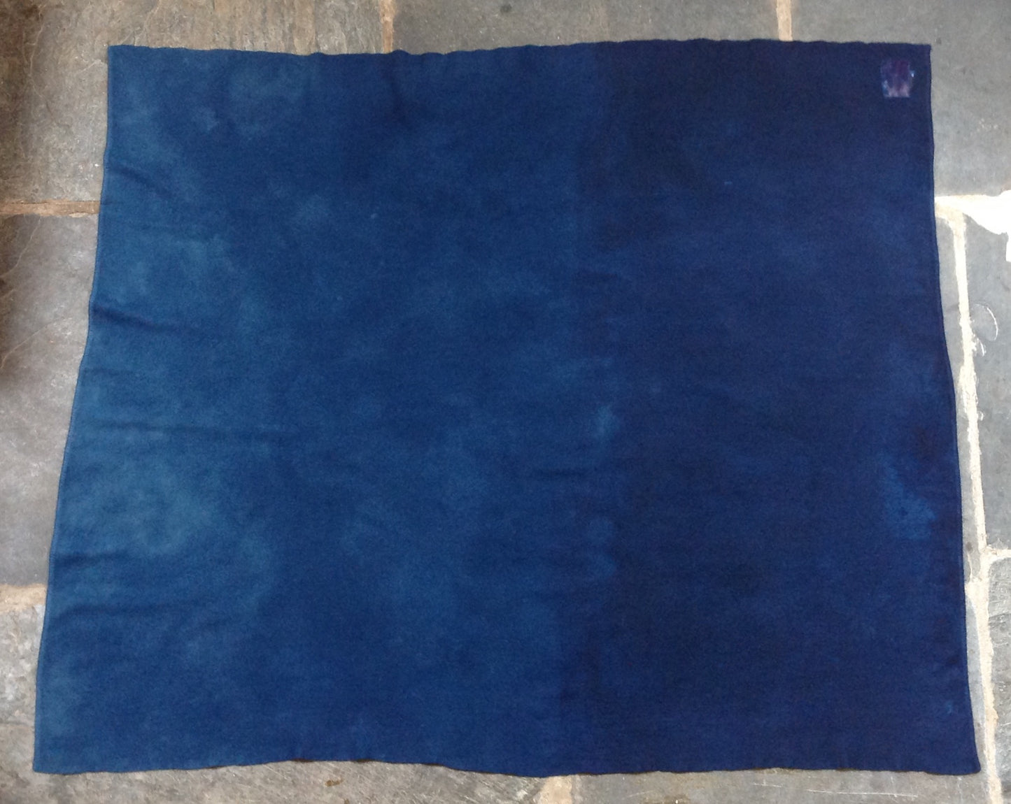 Indigo Ombré Wool Blanket