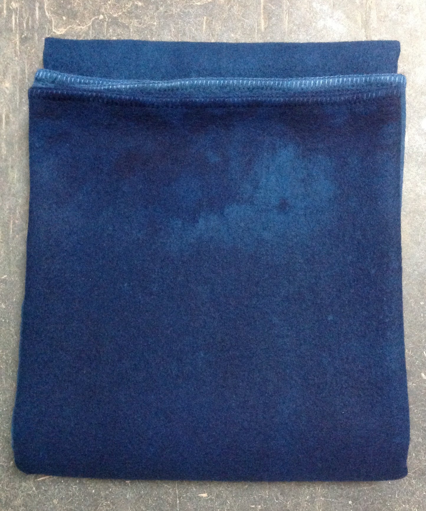 Indigo Ombré Wool Blanket