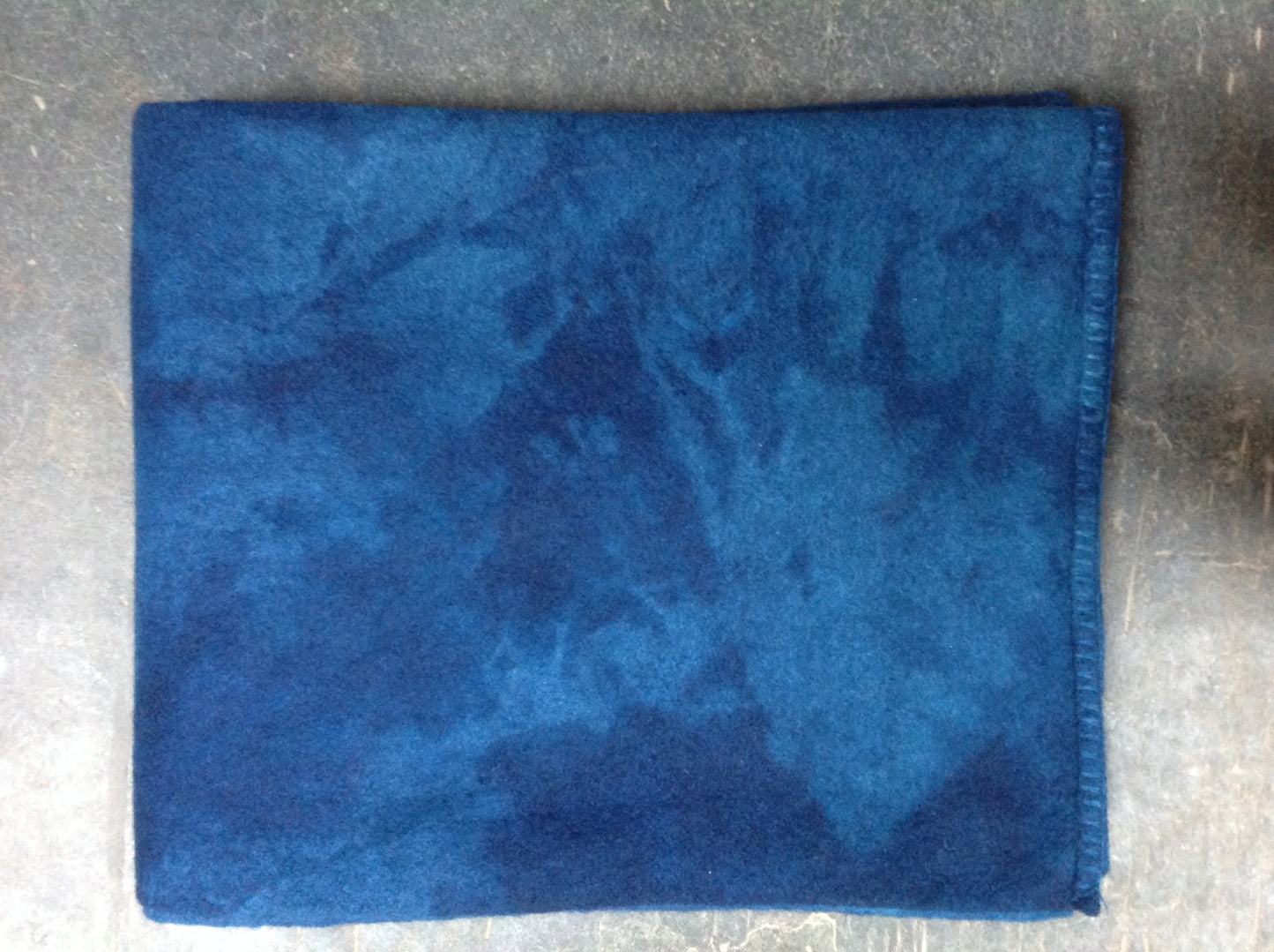 Indigo Shibori Wool Blanket