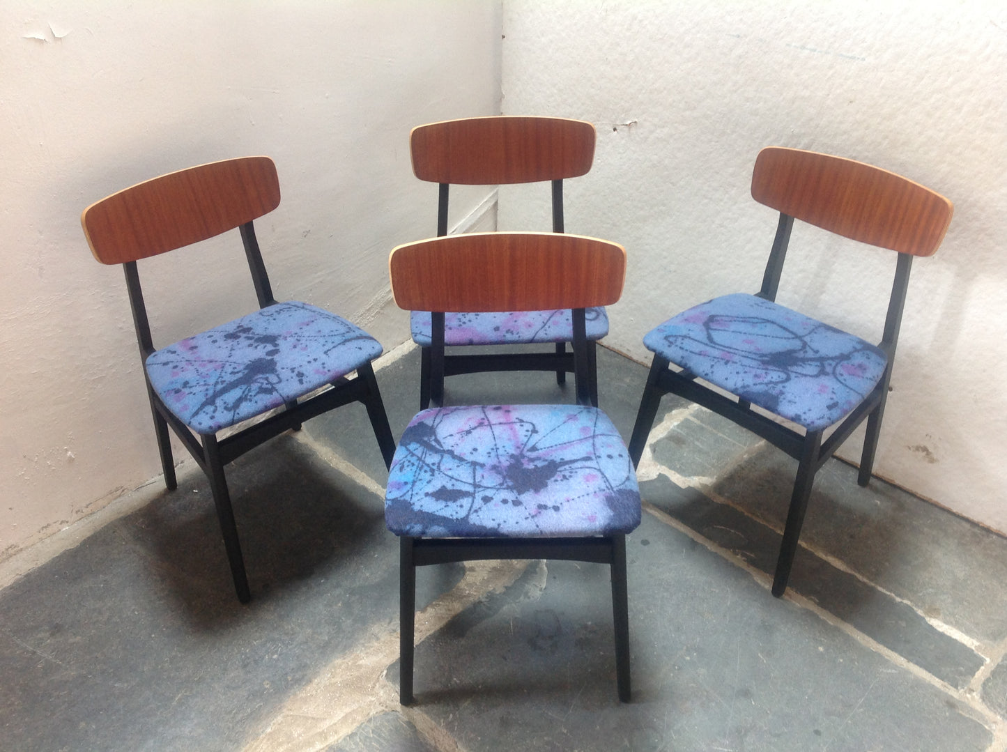 1960's Dining Table & Chairs x4