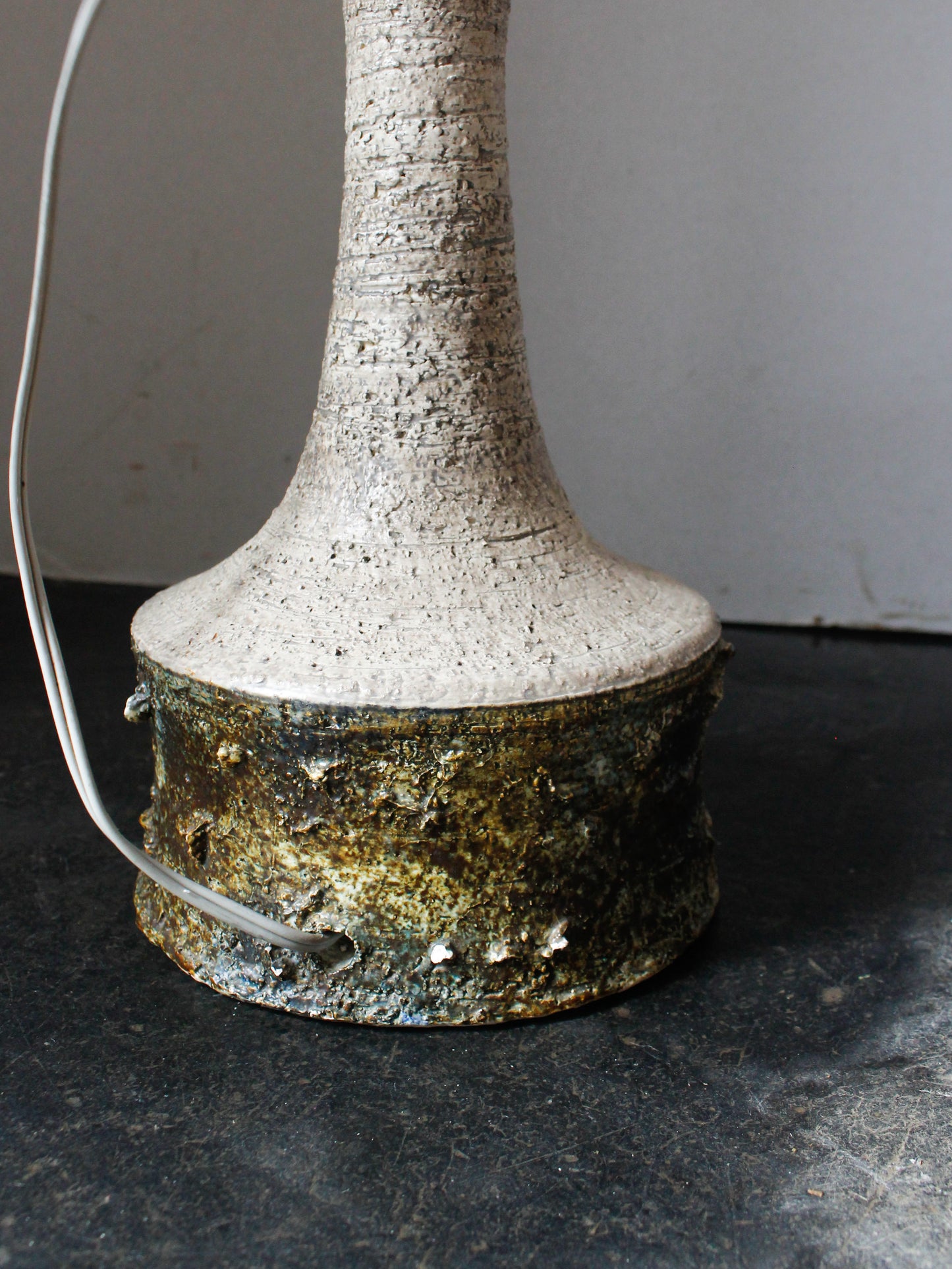 Batholdy 1960's Danish Studio Pottery Stoneware Table Lamp