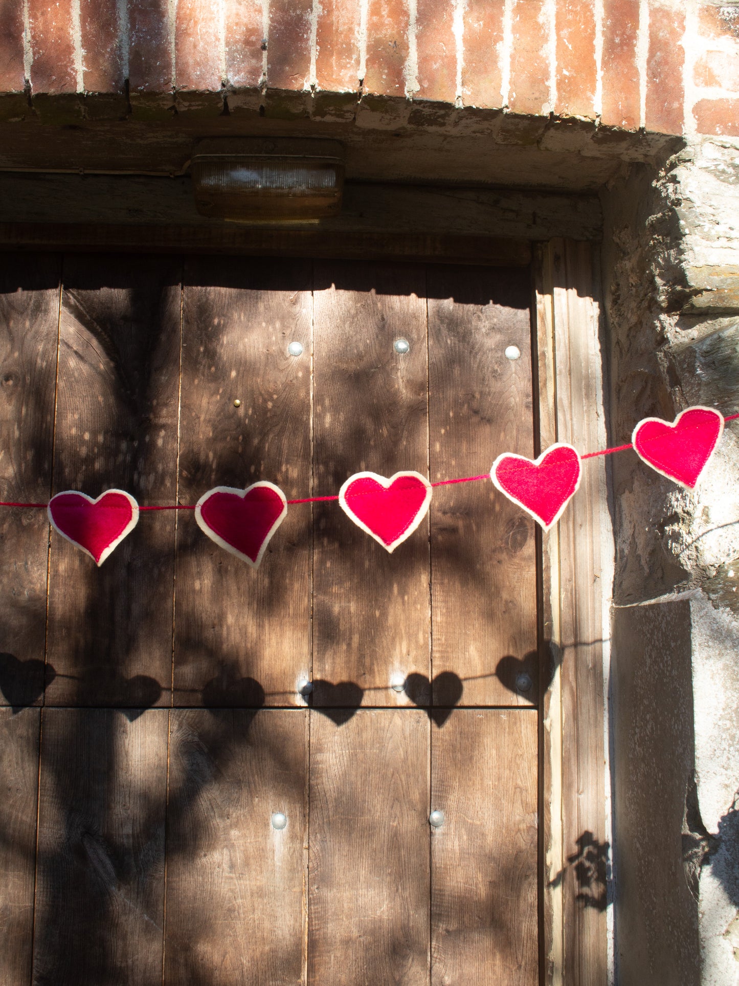 Heart String - Bunting - Red