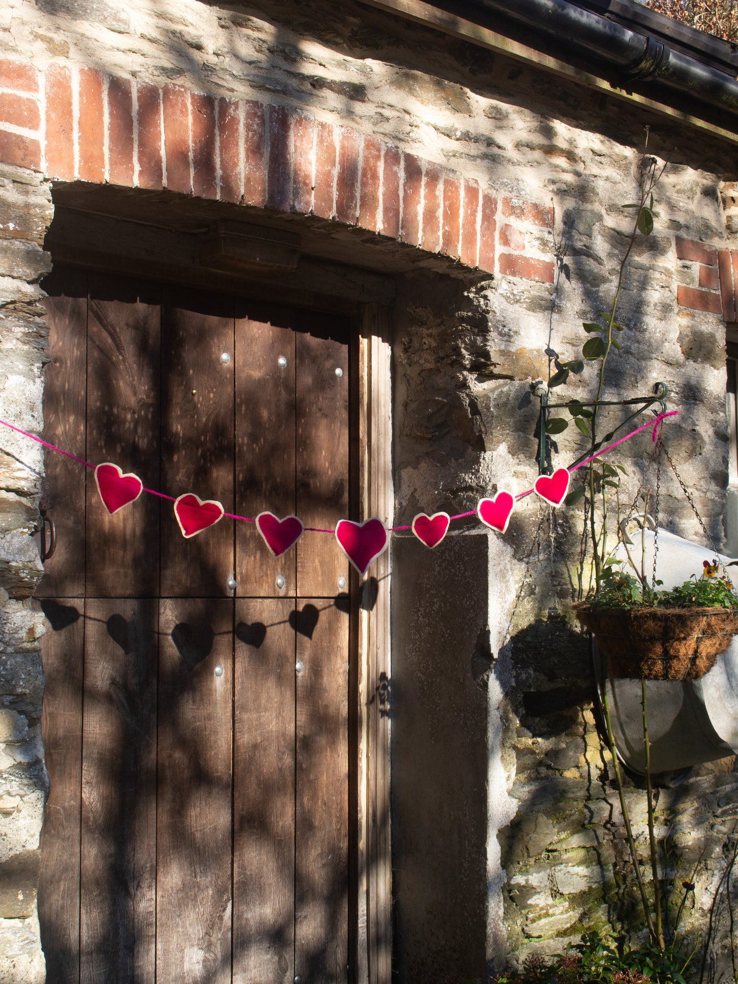 Heart String - Bunting - Pink