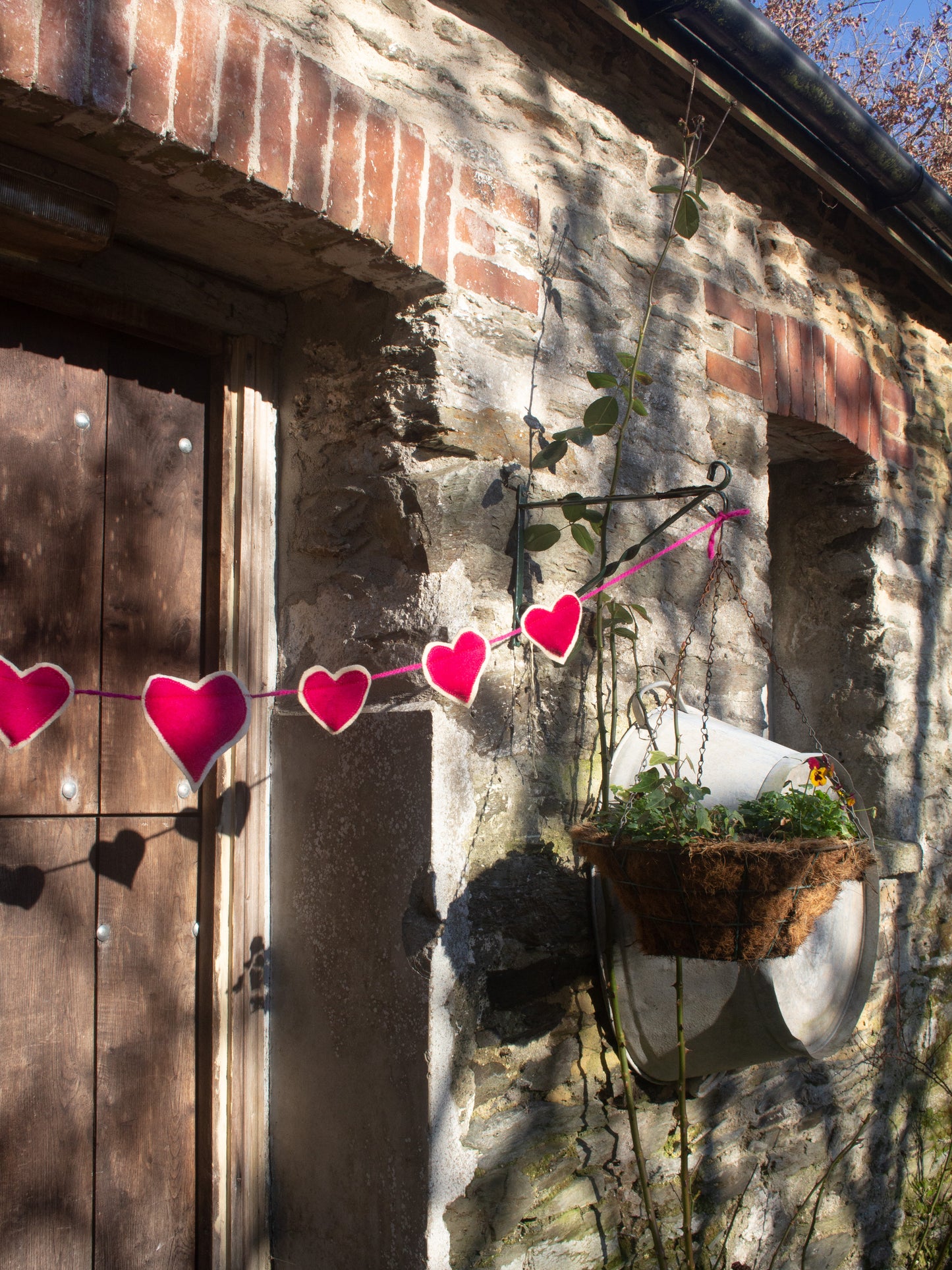 Heart String - Bunting - Pink