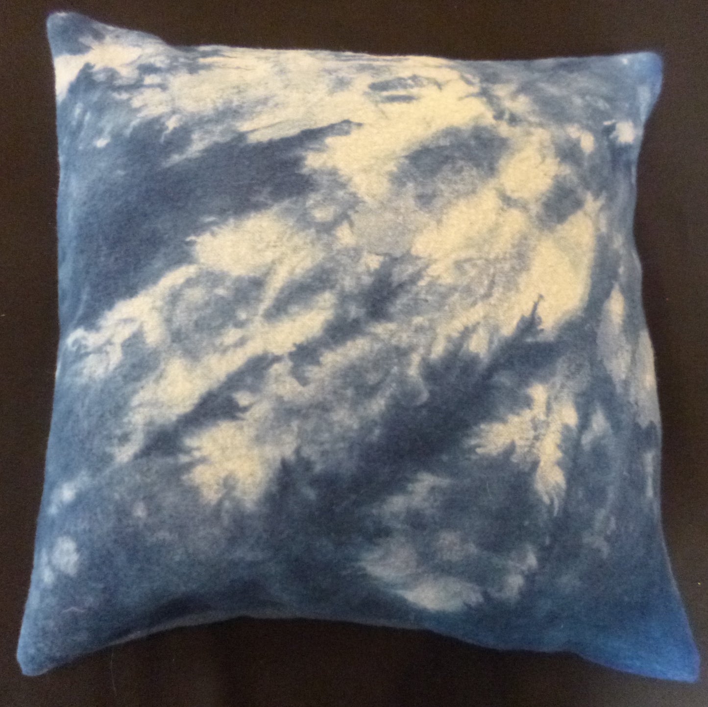 Indigo Shibori Wool Cushion